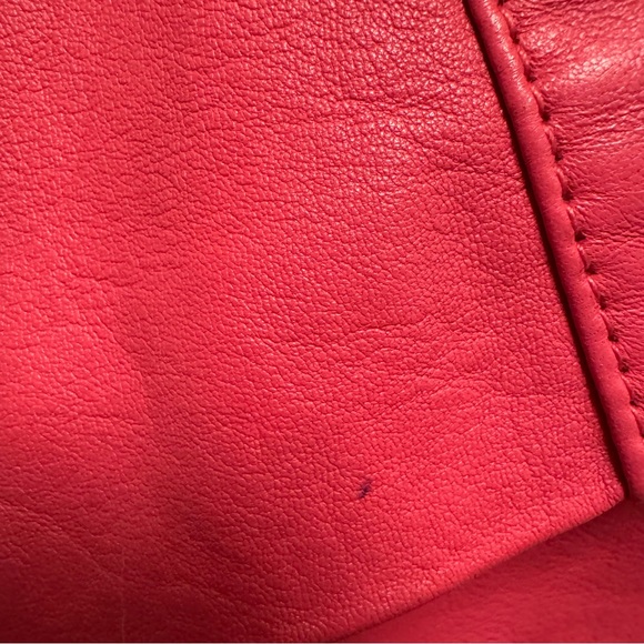 Neiman Marcus Barbie Pink Leather Biker Jacket - Picture 8 of 9